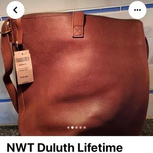 Duluth trading co. bucket bag.  Superior leather.